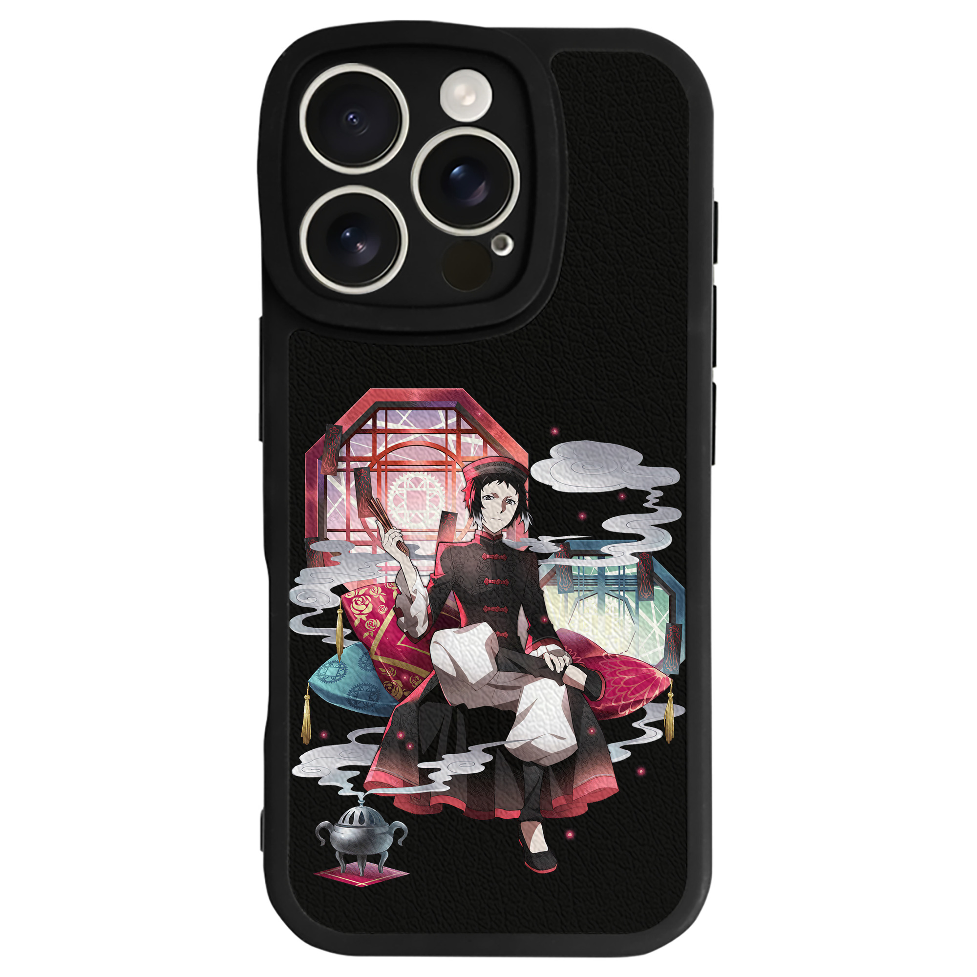 （画像用） 文豪ストレイドッグス Bungo Stray Dogs 【iPhone 16シリーズ対応】シリコンスマホケース（レザー調） 材質：シリコン